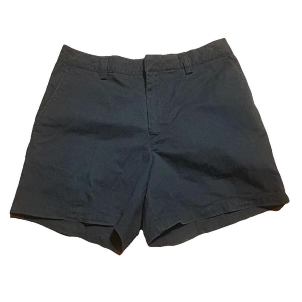 Tommy Hilfiger Women’s Chino Shorts Size 4 Navy Blue Flat Front Preppy Classic
